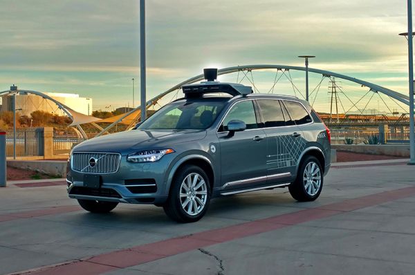 So sieht der von Uber umgebaute Volvo XC90 aus. Bild: Uber