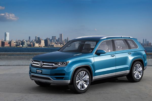 VW präsentiert auf der NAIAS in Detroit die Studie Crossblue: Plug-In-Hybrid mit möglichst wenig Verbrauch.