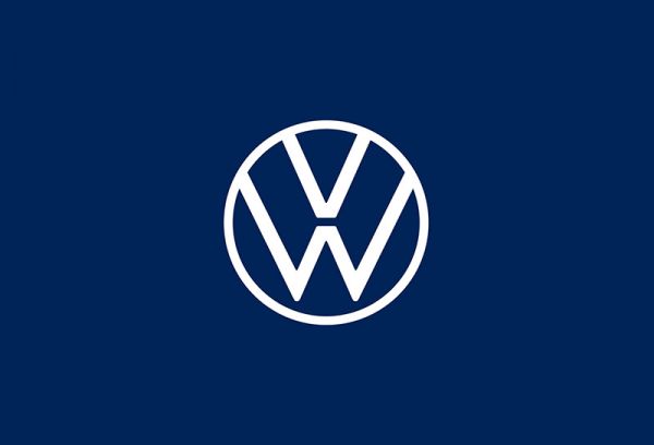 Das neue VW Markenlogo. Bild: VW