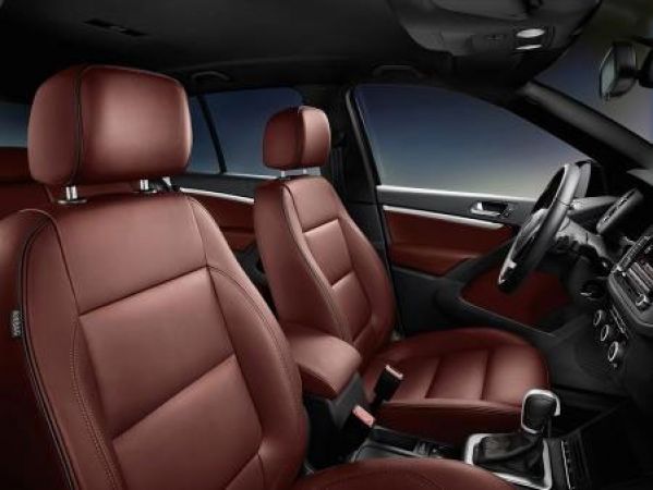 Das Interieur des Tiguan Exclusive in Leder. Bild: VW