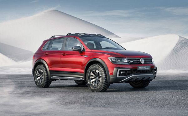 Auf der Detroit Motor Show präsentiert den Tiguan GTE als Konzeptstudie. Elektromobilität in SUV-Form. Bild: VW