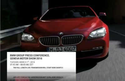 Die Pressekonferenz von BMW beginnt am 1. März 2016 um 7:30 Uhr