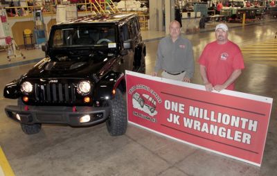 1 Million Jeep Wrangler JK produziert. Bild: Jeep