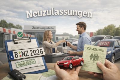 Neuzulassungen im März 2026 über Vorjahr